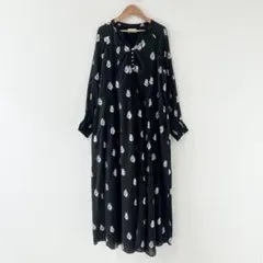 25SS 今季新作 ヌキテパ コットン リネン フォイル プリント コンビ