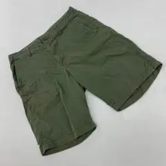 UNIQLO ショートパンツ カーキ 無地 綿100% カジュアル Sサイズ