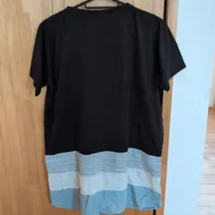 ハートマーケット半袖Tシャツ ブラック 切り替えデザインのサムネイル