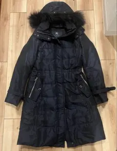 BURBERRY LONDON　ダウンロングコート　 40シャドーチェック