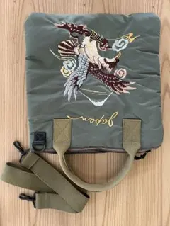 BEAMS JAPAN 中綿入り＆刺繍入り 2WAY ショルダーバッグのサムネイル