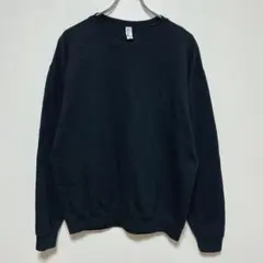 JERZEESスウェット　トレーナー　シンプル無地　プレーン　ブラック色