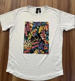adidas カラフルロゴTシャツ 白 レディース