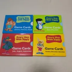 Every Day with Zippy ゲームカード 4セット