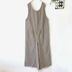 【サマンサモスモス】サロペット オールインワン F コットン リネン ナチュラル