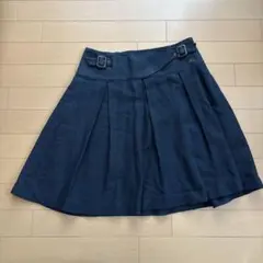 Burberry Blue Label プリーツスカート ネイビー 38のサムネイル