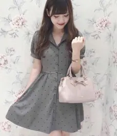 evelyn★オリジナルハートOP☆F★グレー☆エブリン★ワンピース☆量産型