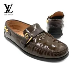 専用✨ルイヴィトン ローファー 革靴 ゴールド金具 エナメルレザー 茶 専用✨ルイヴィトン ローファー 革靴 ゴールド金具 エナメルレザー 茶