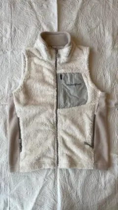 モンベル フリースベスト キッズ130cm オフホワイト