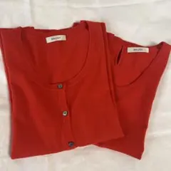 ballsey アンサンブル　カーディガン＆半袖ニット　38