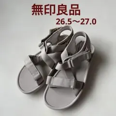 【新品】無印良品テープベルトサンダル　26.5〜27.0 サンドベージュのサムネイル