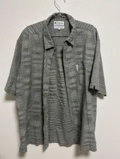 Columbia チェック柄 半袖シャツ