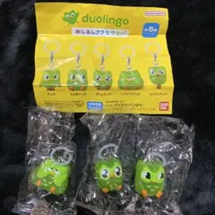 duolingo　めじるしアクセサリー　ガチャガチャ　3個セット