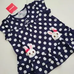 【新品】ミキハウス ホットビスケッツ 半袖 チュニック 80cm ベビー