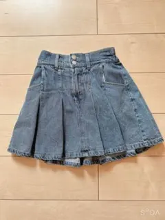 ラブトキシック　デニム プリーツスカート ショートパンツ付き