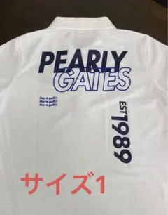 【美品】パーリーゲイツ ポロシャツ　サイズ1  ホワイト