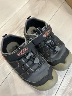 KEEN キッズサンダル グレー/オレンジ