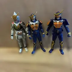 仮面ライダー鎧武 ソフビ フィギュア 3体セット