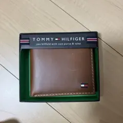 [新品正規品]TOMMY HILFIGER USA規格 本革 二つ折り 札入れ