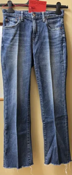 RED CARD デニム裾デザインカットパンツ サイズ23