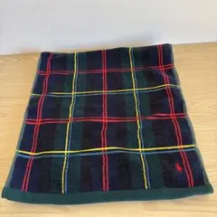 ポロ チェック柄 フェイスタオル