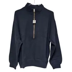 【新品】スクロール　ハーフジップ スウェット ネイビー L