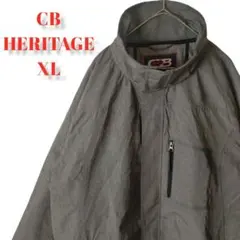 US古着　CB HERITAGEヘリテージナイロンジャケットグレー　メンズXL