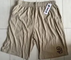 新品　サンディエゴ・パドレス　ハーフパンツ　ショートパンツ Sサイズ　ブラウン エムエルビー（MLB）（メンズ）野球ウェア ショートパンツ
