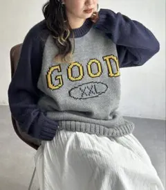 CPCM カレッジロゴラグランニット