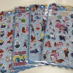 ズートピア2ぷくぷくシール4枚セット即発送✨