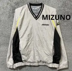 【美品】ミズノ ナイロンジャケット ウインドブレーカー グレー ピステ