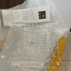 9/14迄最終　新品未使用　希少SUGAHARA 手作りハンドメイド　ガラス角皿