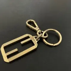 FENDI ゴールド ロゴキーホルダー キーリング
