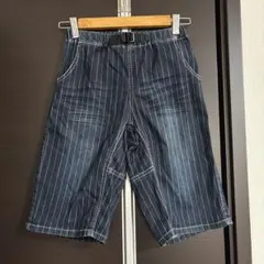 L.COPECK ハーフパンツ 140cm デニムストライプ 膝丈 男の子 美品