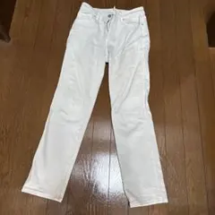 UNIQLO JEANS ホワイトデニム24（61cm）
