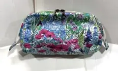 花柄ポーチ 多色 ファスナー式