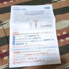 日本スキー場開発（株）株主優待 割引券セット