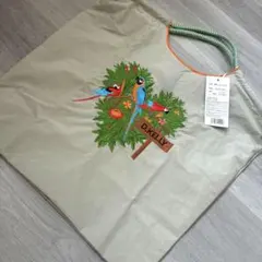 鳥 刺繍 エコバッグ D.KELLYの鳥刺繍トートバッグ エコバッグ