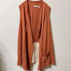 LOGO by Lori Goldstein ノースリーブ　カーディガン　ジレM