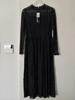 定価24000 ヤマダヤ　アーガブラック　総レースワンピース　ブラック
