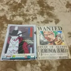 ワンピース、銀魂一番くじ　クリアファイルセット、手ぬぐい、雑貨セットアソート