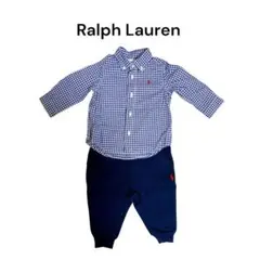Ralph Lauren 6M ボタンダウンシャツ　スウェット　上下セット