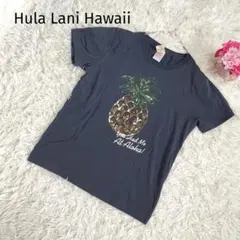 フララニハワイ 半袖 Tシャツ スパンコール パイナップル くすみネイビーのサムネイル