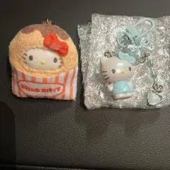 サンリオ　ブルー　キティ　ミニチュアキルト　シークレットキーホルダー