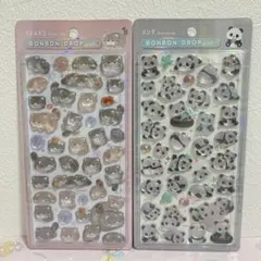 m*m様 国内正規品 ボンボンドロップシール アニマル マヌルネコ パンダ