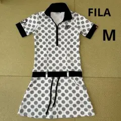 美品FILA GOLF ワンピース　ドット　水玉　レディースゴルフウェア　Mのサムネイル