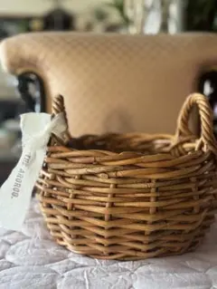 売約済み　アラログ　２ハンドルラタンバスケット　THE AROROG　径２４cm