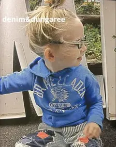 denim dungaree デニム&ダンガリー パーカー ダークグレー 100