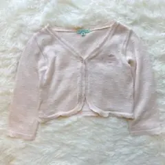 最終 TOCCA キッズ カーディガン 90 ピンク ボレロ 羽織り フォーマル