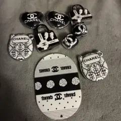CHANEL CCロゴ ネイルパーツ 4個セット 4個セット シャネルネイルパーツ ロゴ ブランド ココマーク